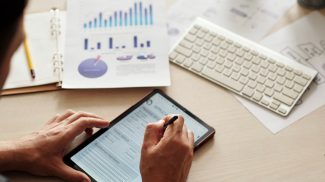 Businessman Filling Application Form