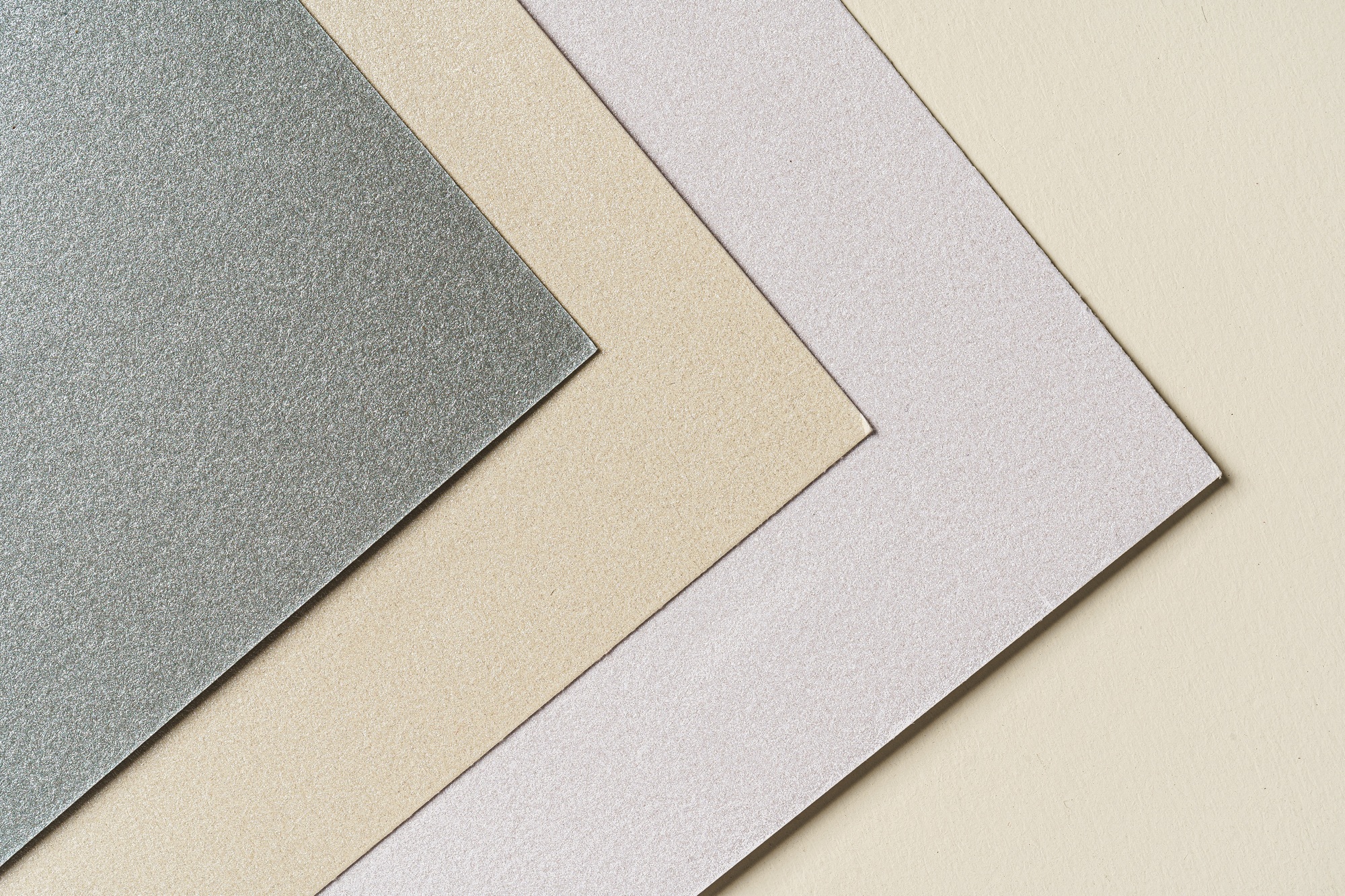 Close up of paper samples for crafts and business