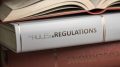 Rules and regulations book. Law, rules and regulations concept.