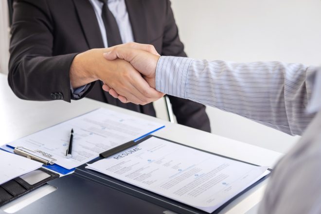 Successful job interview