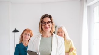 Women entrepreneurs of a start up and creators of a new investment company.