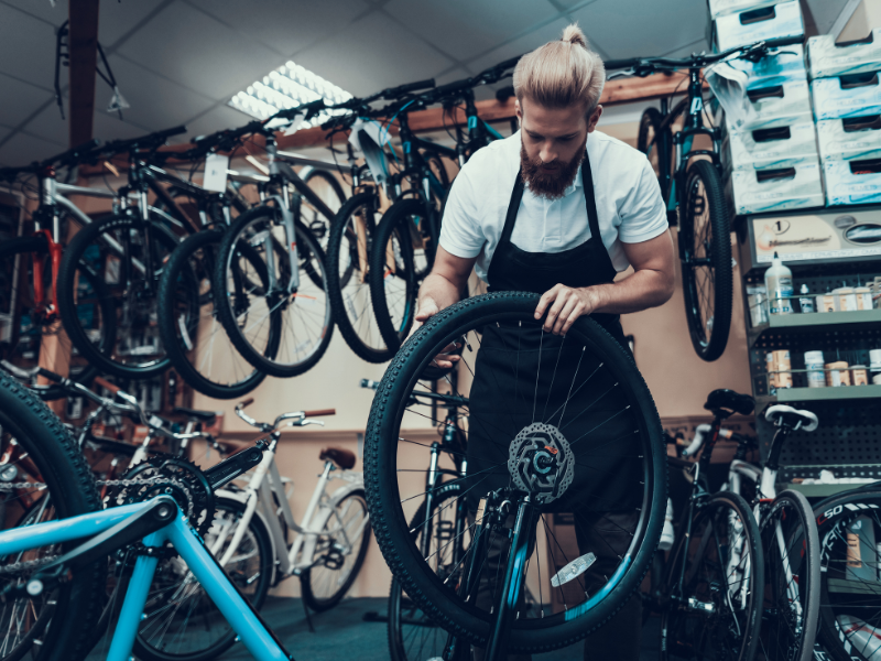 mobile business ideas - mobile bike service shop